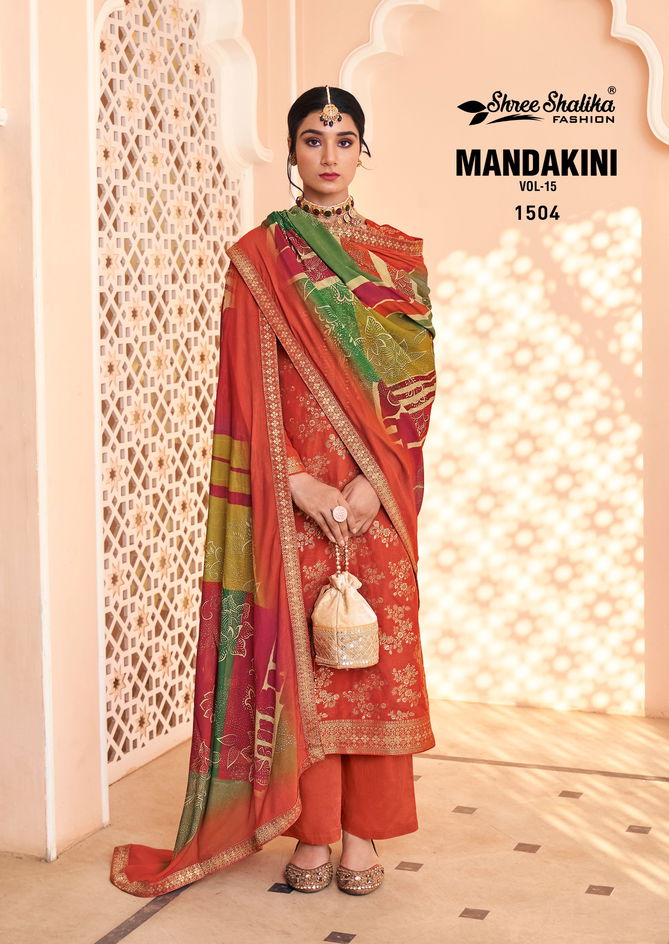 Mandakini Vol 15 By Shree Shalika Viscose Designer Salwar Kameez Suppliers In India